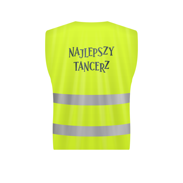 Kamizelka odblaskowa &quot;NAJLEPSZY TANCERZ&quot;