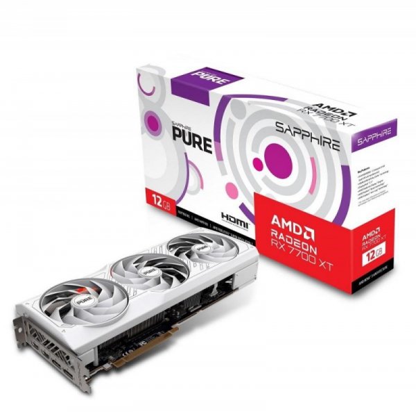 Karta graficzna SAPPHIRE Radeon RX 7700 XT PURE GAMING OC 12GB GDDR6