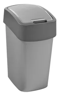 Curver Flip Bin Kosz Na Śmieci Szaro-Grafitowy 10l