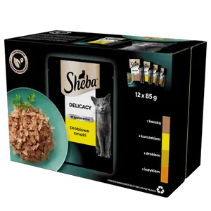 Sheba Saszetka Delicacy In Jelly Smaki Drobiowe 12x85g