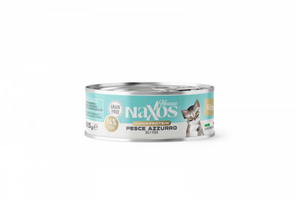 NAXOS CAT MONO Puszka dla kociąt o smaku tłustych ryb 85g