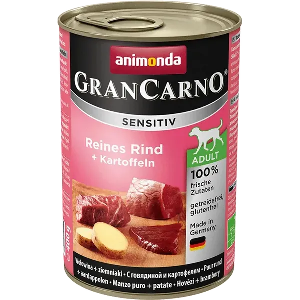 Animonda GranCarno Sensitiv Adult Dog Wołowina I Ziemniaki 400g