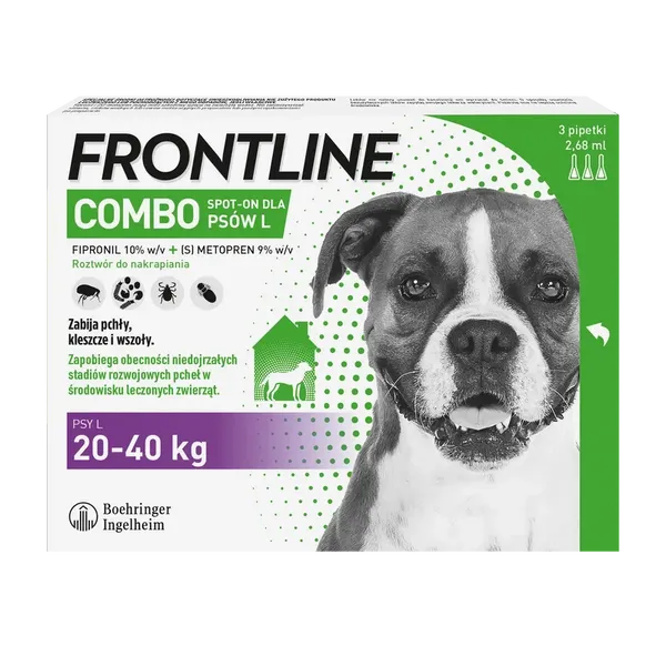 FRONTLINE Combo Spot-On Dla Psów 3x2,68ml